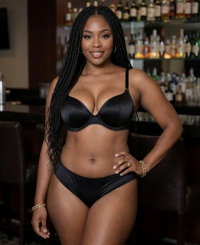 Adaeze, 29, in lingerie