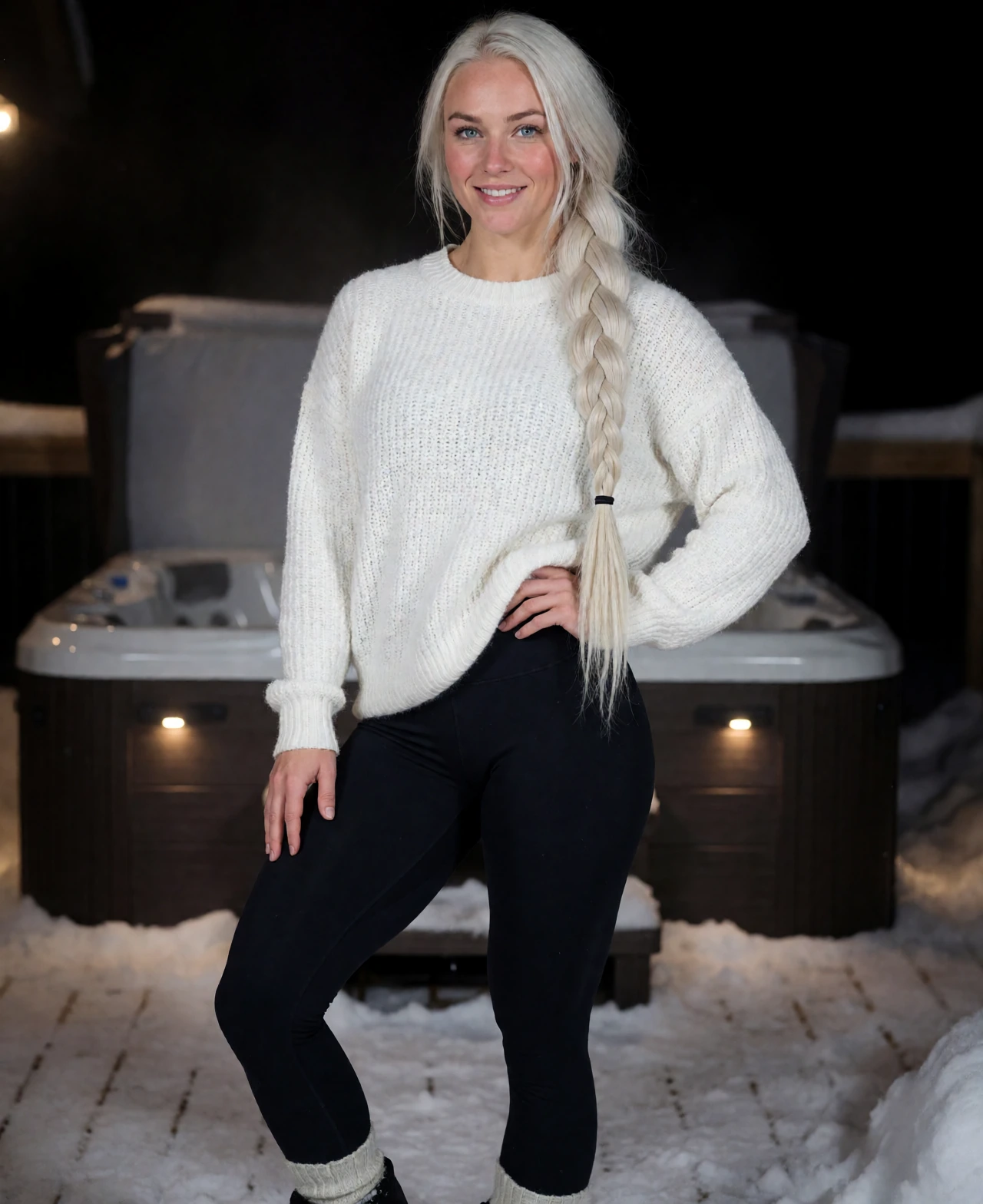 Freya, 25, a fictional AI model